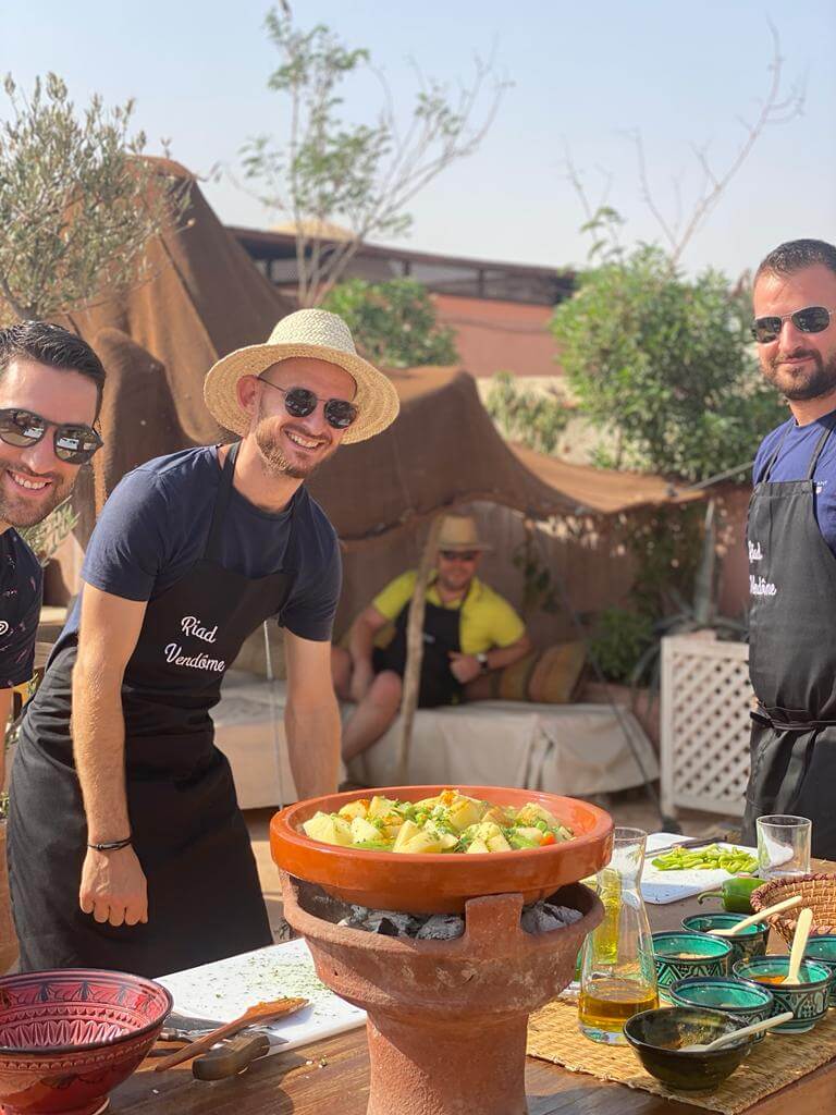 cours de cuisine à Marrakech : poulet citron